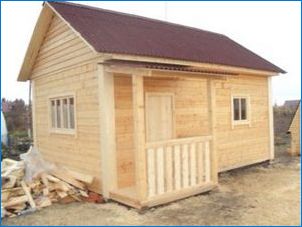 Kúpele veľkosti dreva 150x150: Výpočet počtu materiálov, štádií stavby
