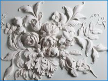 Kvetina BAS-reliéf - nápady krásne steny dekorácie