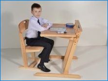 Vlastnosti a typy detských stolov Nastaviteľné na výšku