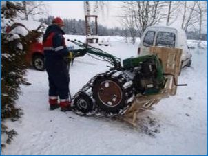 Ako urobiť snežnýmobile z motoblock?