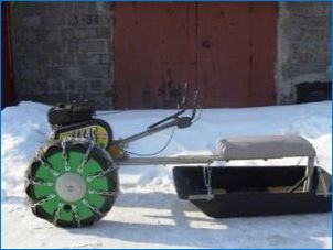 Ako urobiť snežnýmobile z motoblock?