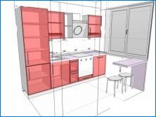 Kuchyňa Veľkosť 5 KV. m v Khrushcheve: Dizajn, dizajn a organizácia priestoru