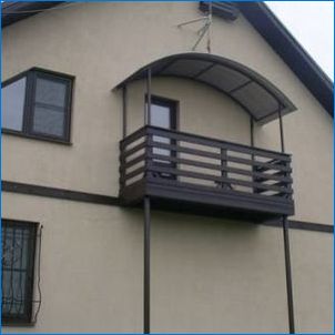 Vzorky nad balkónom: Dizajnové funkcie a montážne metódy