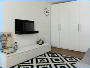 Biele IKEA skrine v modernom interiéri