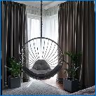 Stoličky-hojdačky: druhy a krásne príklady v interiéri