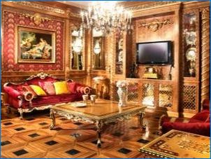 Talianska obývacia izba Nábytok: elegancia v rôznych štýloch