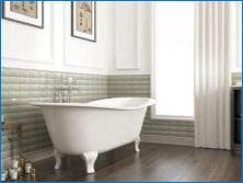 Ako si vybrať zelenú dlaždice pre kúpeľňu?