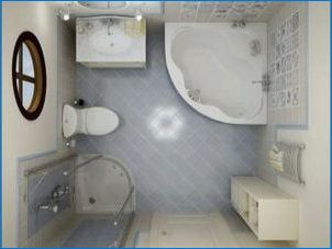 Kombinovaná kúpeľňa: Možnosti plánovania izieb so 4 kV kúpeľne. M