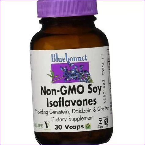 Bluebonnet Nutrition bez GMO, sójové izoflavóny
