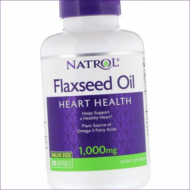 Natrol, ľanový olej, 1 000 mg, 90 mäkkých gélov