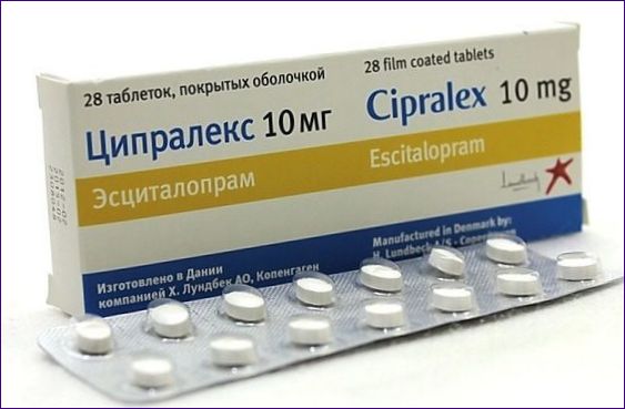 Escitalopram (Cipralex, Selectra, Lenuxin, Elicea)