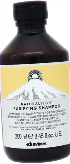 Davines NaturalTech Čistiaci šampón proti suchým alebo mastným lupinám