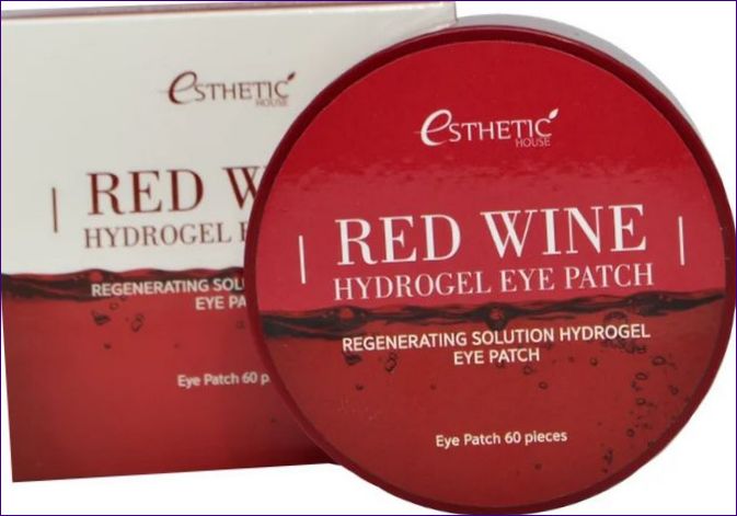 Hydrogélové náplasti na oči Esthetic House Red Wine