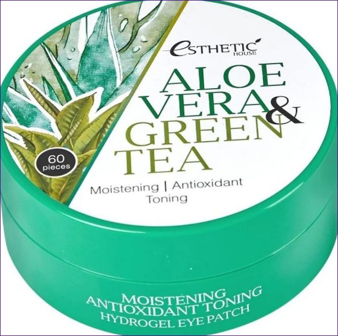 Esthetic House Hydrogélové náplasti na oči Aloe Vera Green Tea