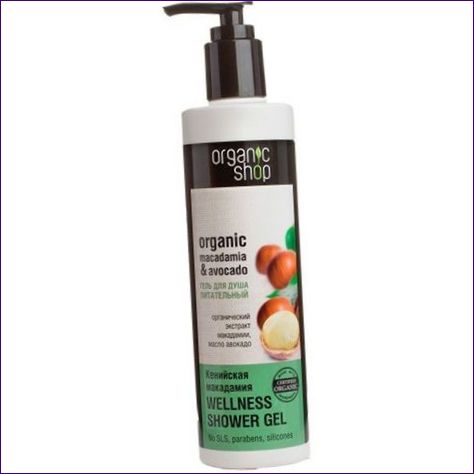 Organic Shop Organic Wellness sprchový gél s makadamiou a avokádom