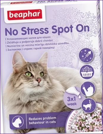 Beaphar Kvapky na upokojenie mačiek No Stress Spot On
