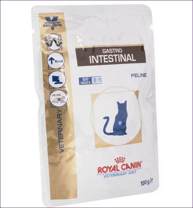 Royal Canin krmivo pre citlivé mačky pri hnačke 100g (želé kúsky)