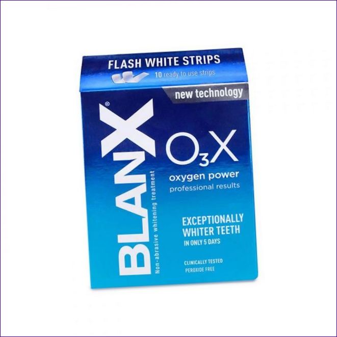BlanX O₃X Flash White Stripes Oxygen Power bieliace pásiky