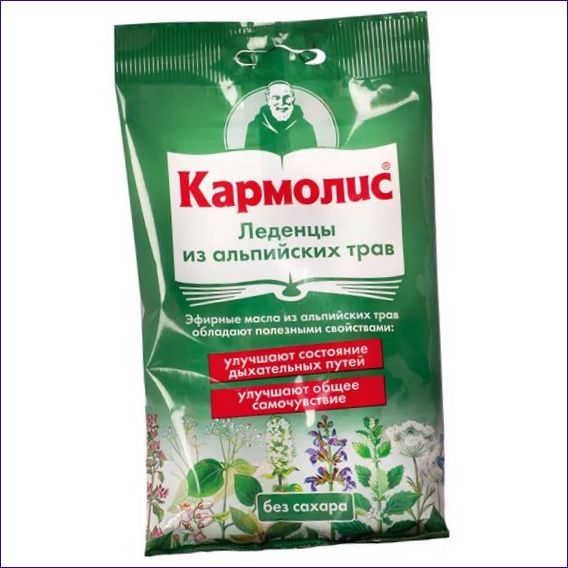 Karmolis alpské bylinné lízanky (bez cukru)
