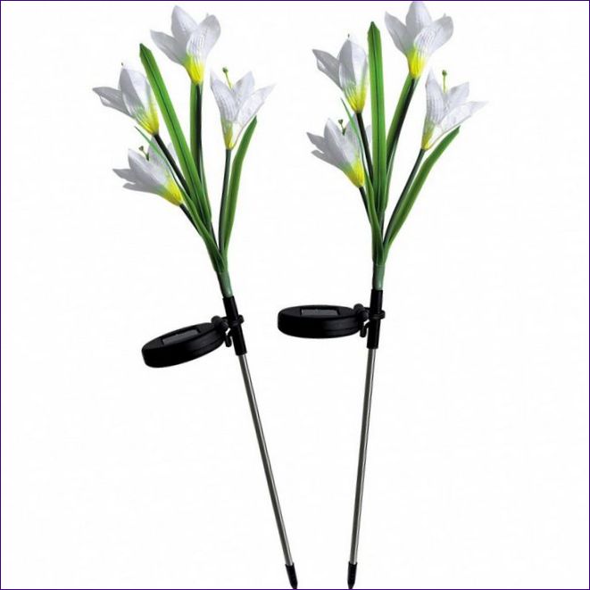 Krásne záhradné svietidlo Iris White 695