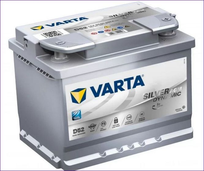 VARTA D52 Silver Dynamic AGM