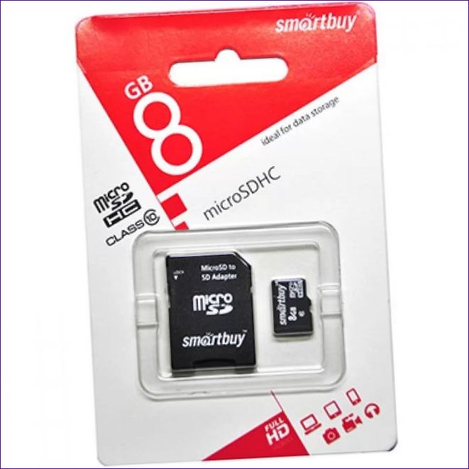 SMARTBUY MICROSDHC CLASS 10 8GB + SD ADAPTÉR