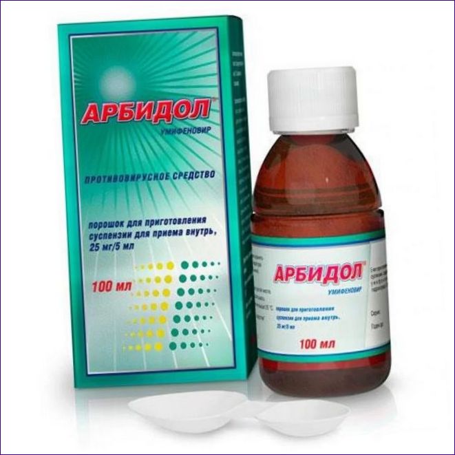 Arbidol prášok na výrobu suspenzie