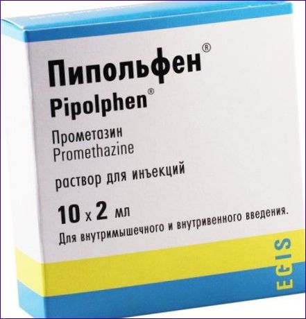 Prometazín (Pipolfen, Diprazín)
