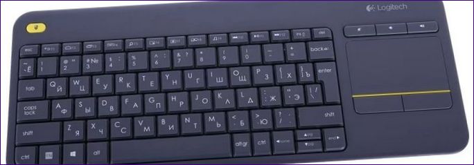 Bezdrôtová dotyková klávesnica Logitech K400 Plus čierna USB
