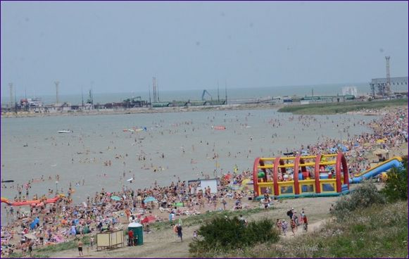Centrálna pláž v meste Yeisk