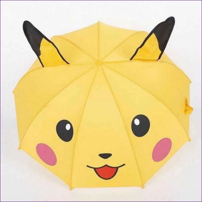 Dáždnik s ušami pokémona Pikachu