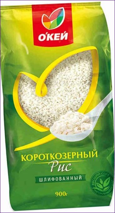 Okrúhlozrnná ryža OKEI, leštená