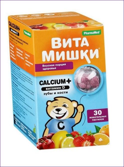 PharmaMed Vita Bears Vápnik + vitamín D