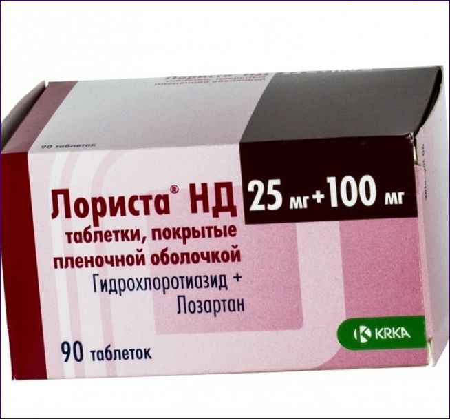 Lorista ND (hydrochlortiazid+lozartan)